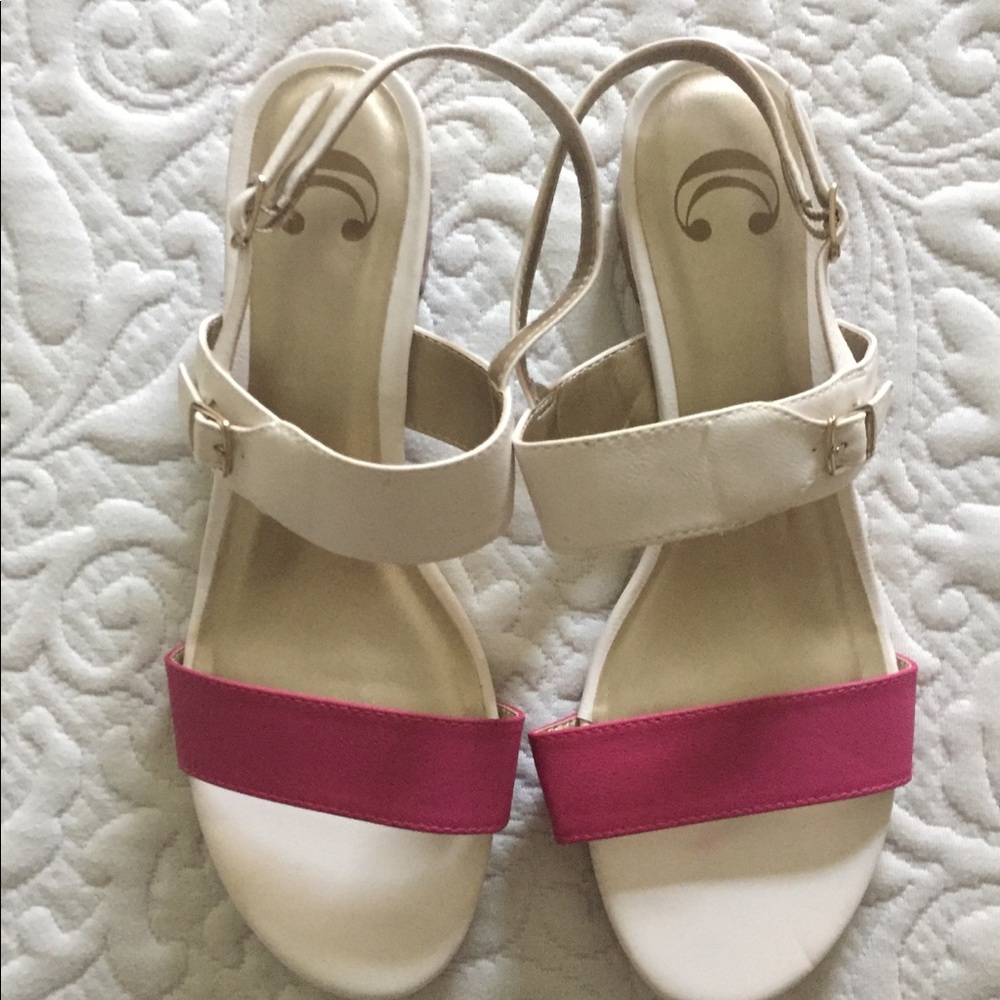 White sandals